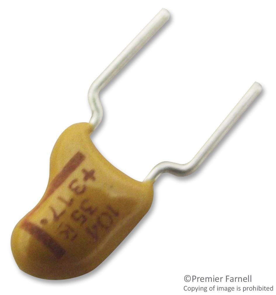 KEMET Tantalum - Leaded T356K106K050AT CAP, 10µF, 50V, 10% KEMET 1457624 T356K106K050AT