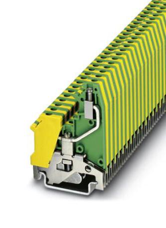 PHOENIX CONTACT DIN Rail Mount UK 5-RETURN-PE DINRAIL TERMINAL BLOCK, 2WAY, 10AWG PHOENIX CONTACT 3241159 UK 5-RETURN-PE
