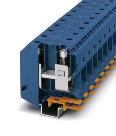 PHOENIX CONTACT DIN Rail Mount UKH 95 BU DINRAIL TERMINAL, 2WAY, 000AWG, BLU PHOENIX CONTACT 3241176 UKH 95 BU