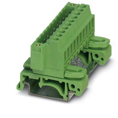 PHOENIX CONTACT DIN Rail Mount UMSTBVK 2,5/ 9-GF-5,08 DIN RAIL TB, PLUG-IN BLOCK, 9WAY, 12AWG PHOENIX CONTACT 3240784 UMSTBVK 2,5/ 9-GF-5,08