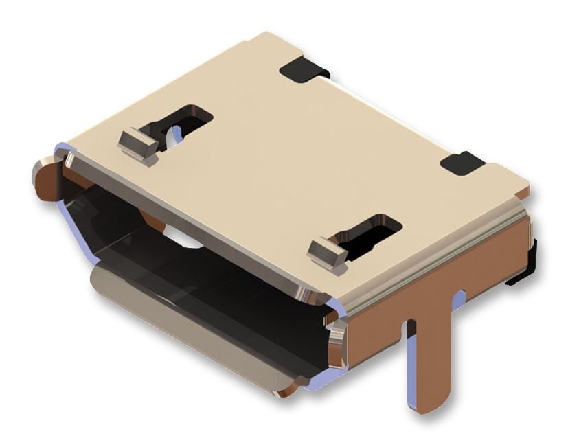 GCT (GLOBAL CONNECTOR TECHNOLOGY) USB Connectors USB3075-30-A MICRO USB, 2.0 TYPE B, RECEPTACLE, SMT GCT (GLOBAL CONNECTOR TECHNOLOGY) 2443116 USB3075-30-A