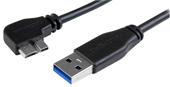 STARTECH USB Cables USB3AU1MLS LEAD, USB3.0-LEFT ANGLE MICRO USB 1M STARTECH 3403015 USB3AU1MLS