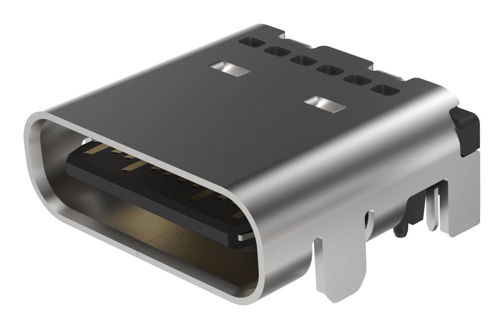 GCT (GLOBAL CONNECTOR TECHNOLOGY) USB Connectors USB4080-03-A USB CONN, 3.2 TYPE C, RCPT, 24POS, SMT GCT (GLOBAL CONNECTOR TECHNOLOGY) 3801072 USB4080-03-A