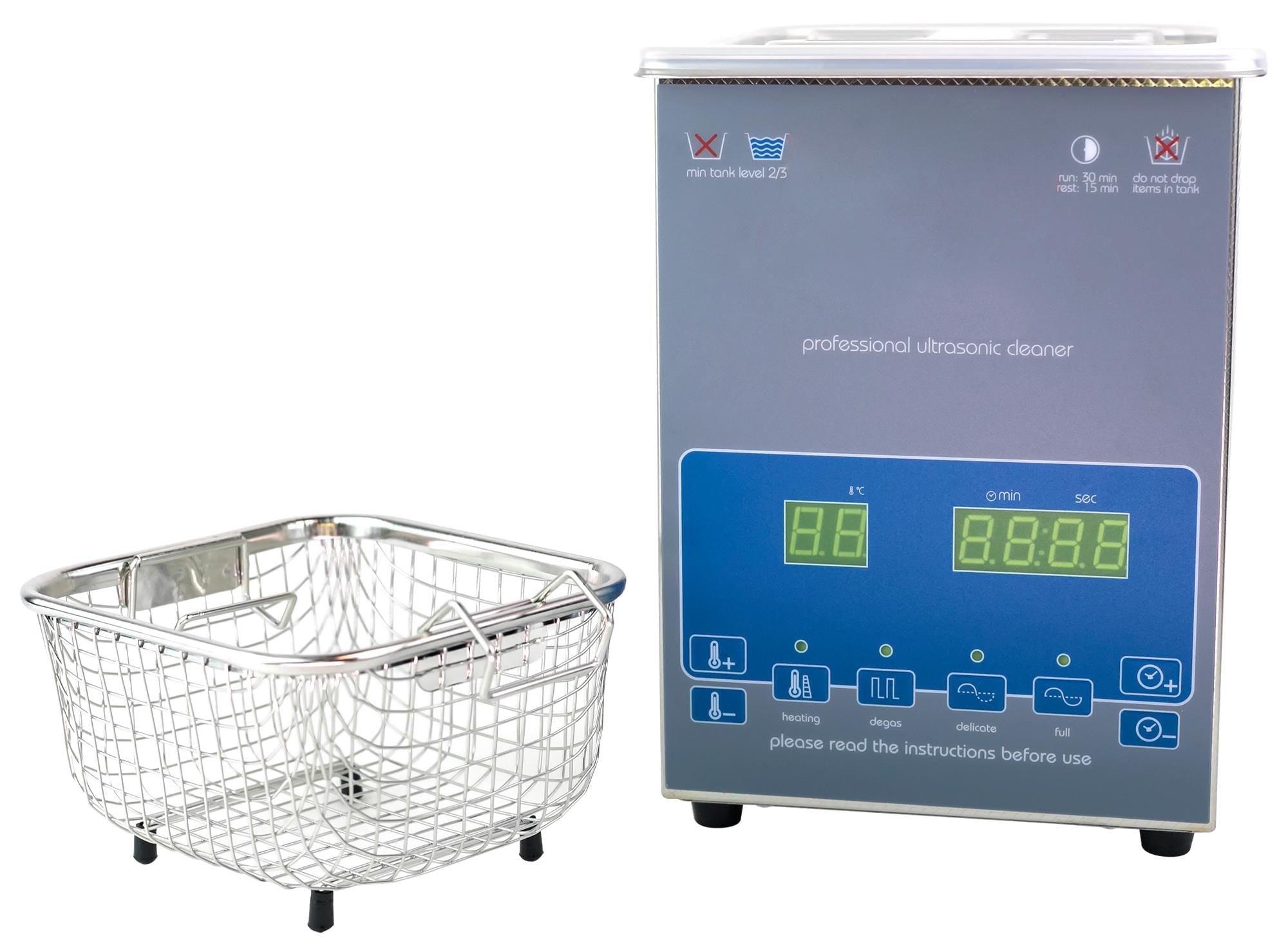 SHESTO Ultrasonic UT8021/EUK ULTRASONIC CLEANING TANK, 2L, 40KHZ SHESTO 2759027 UT8021/EUK