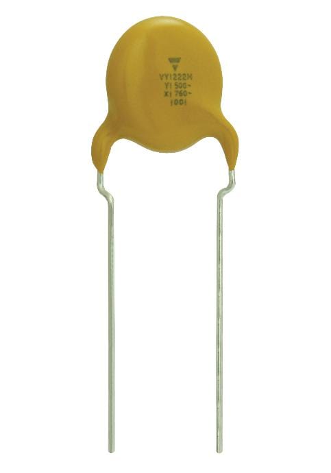VISHAY Ceramic Suppression Capacitors VY2151K29Y5SS6TV5 SUPPRESSION CAP, 150PF, CLASS X1/Y2 VISHAY 3289444 VY2151K29Y5SS6TV5