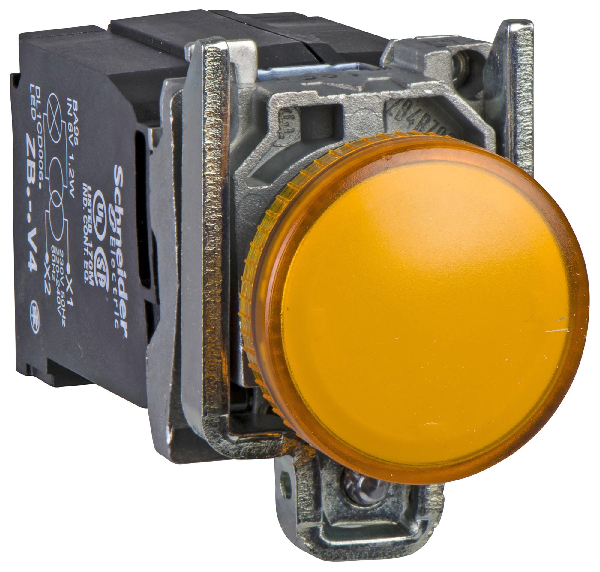 SCHNEIDER ELECTRIC Indicator - Incandescent XB4BV35 PILOT LIGHT, INCANDESCENT, BA9S, 22MM SCHNEIDER ELECTRIC 3110567 XB4BV35