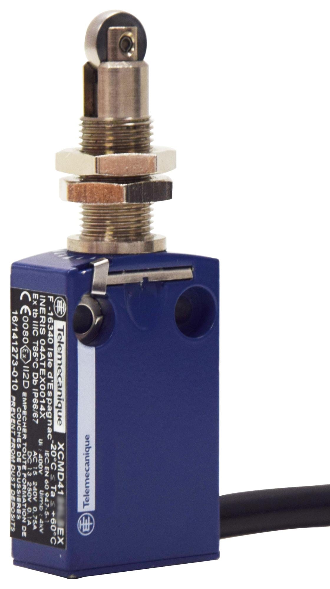 SCHNEIDER ELECTRIC Limit Switch XCMD41F2L5EX LIMIT SW, PLUNGER, DPST-NO/NC, 0.75A SCHNEIDER ELECTRIC 3107939 XCMD41F2L5EX