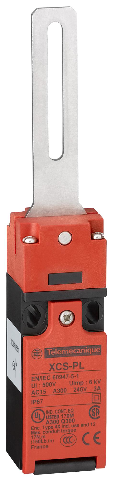 SCHNEIDER ELECTRIC Safety interlock XCSPL751 SAFETY SWITCH, DPST-NC, 6A, 120V SCHNEIDER ELECTRIC 3108642 XCSPL751