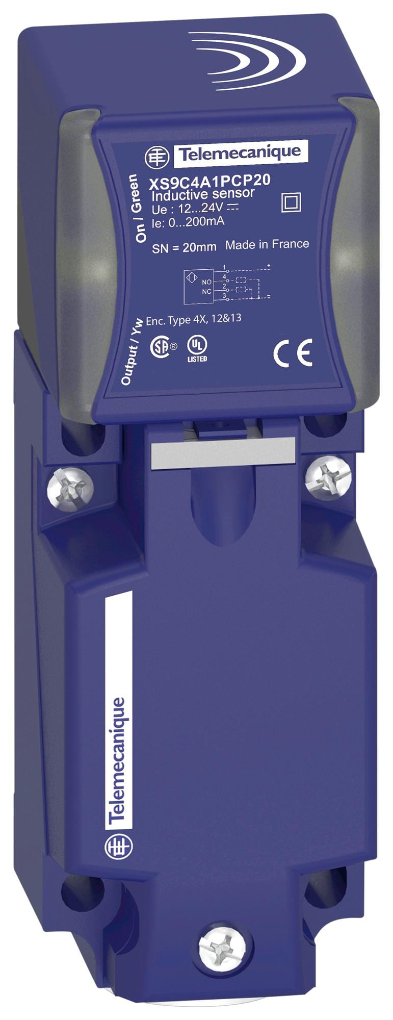 SCHNEIDER ELECTRIC Inductive XS9C4A1PCP20 INDUCTIVE SENSOR, 20MM, PNP, 24V SCHNEIDER ELECTRIC 3113829 XS9C4A1PCP20