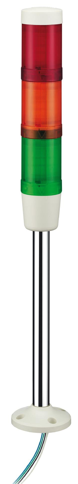 SCHNEIDER ELECTRIC Audio & Visual Signal Indicator Towers XVMB2RAGSHSB SIGNAL TOWER, 80DB, GRN/ORG/RED, 45MM SCHNEIDER ELECTRIC 3115954 XVMB2RAGSHSB