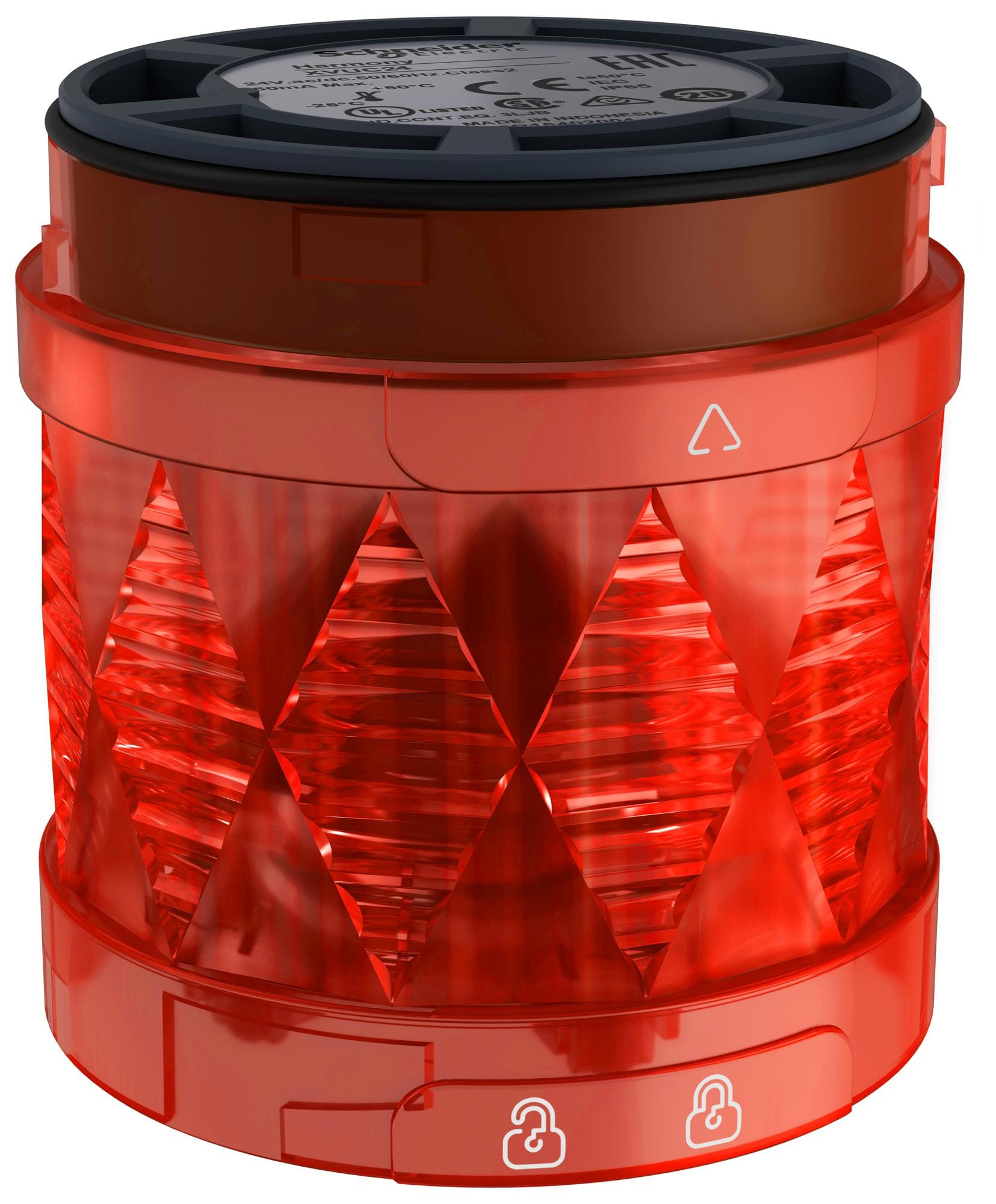 SCHNEIDER ELECTRIC Visual Signal Indicator Units XVUC44 VISUAL INDICATOR UNIT, FLASHING, RED SCHNEIDER ELECTRIC 3116140 XVUC44