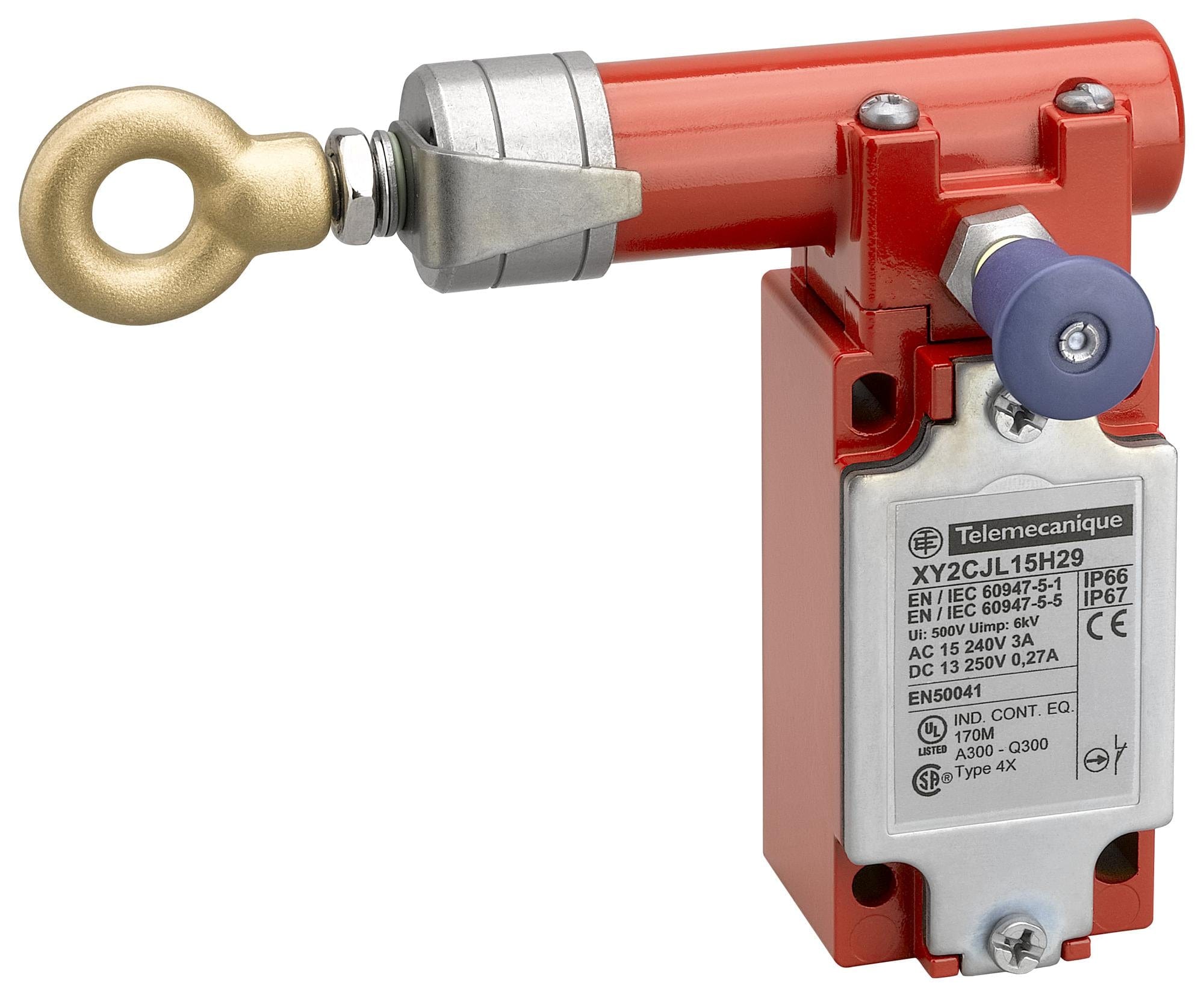 TELEMECANIQUE SENSORS Grabwire XY2CJL19H29 GRABWIRE SWITCH, DPST/SPST, 1.5A, 240V TELEMECANIQUE SENSORS 3130367 XY2CJL19H29