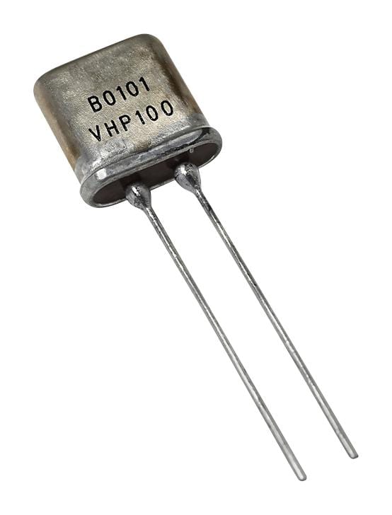 VISHAY FOIL RESISTORS Through Hole Resistors Y6071100R000T9L RES, 100R, 0.01%, 300MW, RADIAL VISHAY FOIL RESISTORS 2820522 Y6071100R000T9L