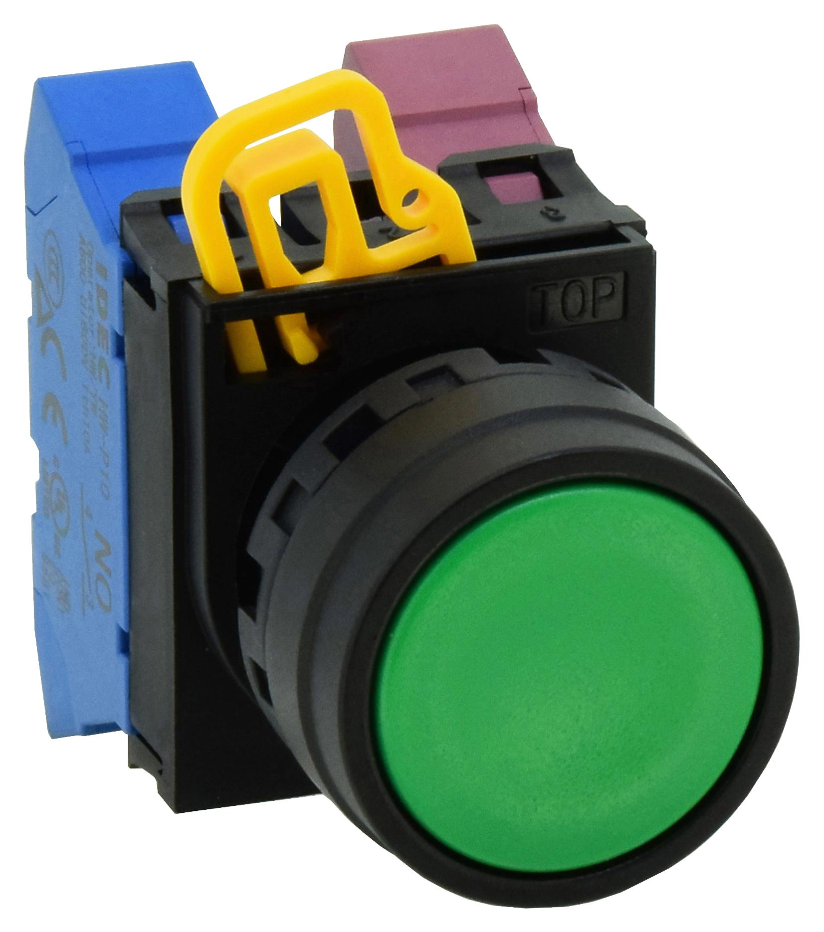 IDEC Actuators YW1B-M1G ACTUATOR, PUSHBUTTON SWITCH/PLASTIC/GRN IDEC 3770987 YW1B-M1G