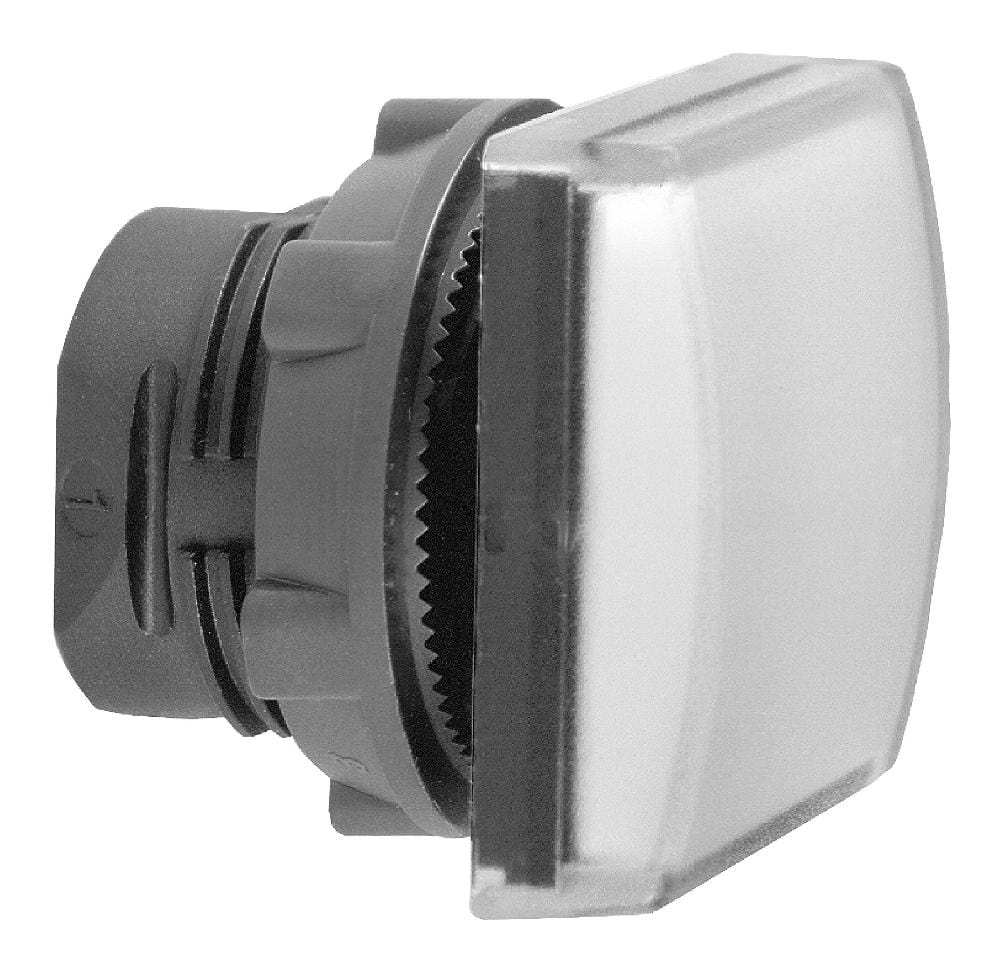 SCHNEIDER ELECTRIC Indicator Lenses ZB5CV013 PILOT LIGHT HEAD, WHITE, SQUARE, 22MM SCHNEIDER ELECTRIC 3115349 ZB5CV013