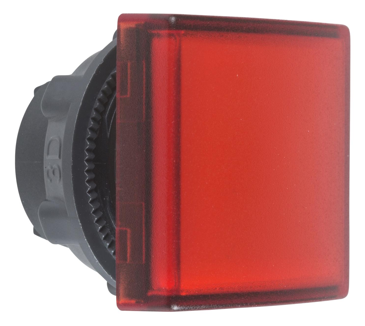 SCHNEIDER ELECTRIC Indicator Lenses ZB5CV043 PILOT LIGHT HEAD, RED, SQUARE, 22MM SCHNEIDER ELECTRIC 3115351 ZB5CV043
