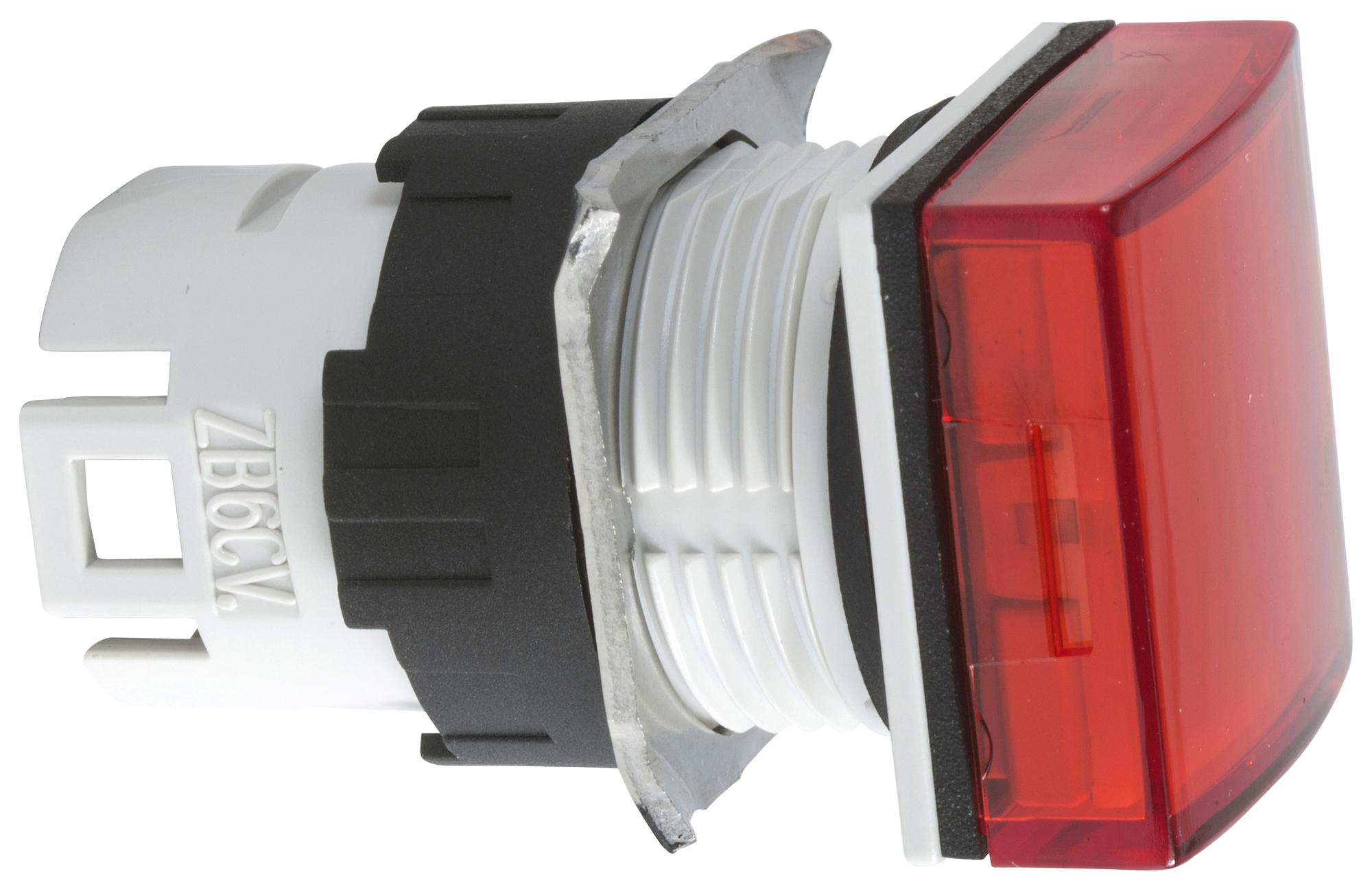 SCHNEIDER ELECTRIC Indicator Lenses ZB6CV4 PILOT LIGHT HEAD, RED, SQUARE, 16MM SCHNEIDER ELECTRIC 3115361 ZB6CV4