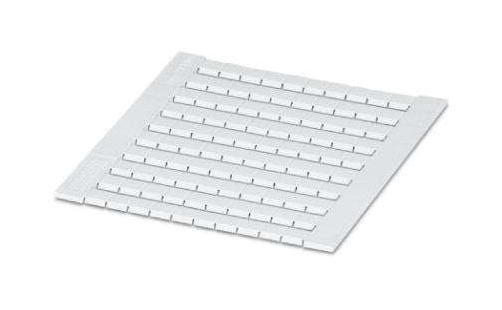 PHOENIX CONTACT Terminal Block Markers ZBFM 6 CUS MARKER SHEET, BLANK, 6.2MM, WHITE, TB PHOENIX CONTACT 3242995 ZBFM 6 CUS