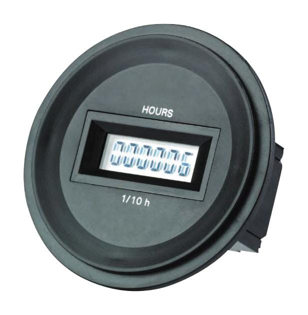 GIC Timers ZJ1FBA DIGITAL HOUR METER, 12-48V, ROUND BEZEL GIC 2811523 ZJ1FBA