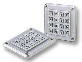 S.12X00.342 - Keypad, S, 3 x 4, Matrix, Chromed Zinc, 5 mA, 5 V - EOZ