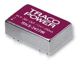 TEN 5-2423WI - Isolated Through Hole DC/DC Converter, ITE, 4:1, 5 W, 2 Output, 15 V, 200 mA - TRACO POWER