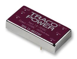 TEN 15-2411WI - Isolated Through Hole DC/DC Converter, ITE, 4:1, 15 W, 1 Output, 5.1 V, 2.95 A - TRACO POWER