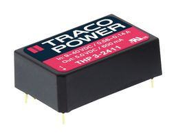THP 3-2411 - Isolated Through Hole DC/DC Converter, Medical, 4:1, 3 W, 1 Output, 5 V, 600 mA - TRACO POWER