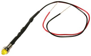 L58D-Y24-W - PANEL MOUNT INDICATOR, LED, 4.98MM, YELLOW, 24V - LEECRAFT