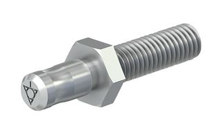 04.0057 - Plug Connector, Potential Equalization, 6 mm Diameter, Brass, Nickel Plated, POAG-S6/20 Series - STAUBLI