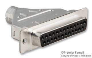 1658649-1. - D SUB SHELL, RECEPTACLE, 25 POSITION, STEEL - AMP - TE CONNECTIVITY