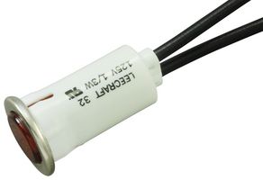 32R-2311 - LAMP, INDICATOR, NEON, RED, 125V - LEECRAFT