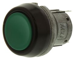 76-9410/439088G - Industrial Pushbutton Switch, 76-94, 22.5 mm, SPDT-DB, Flush, Green - ITW SWITCHES