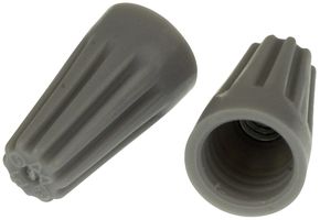 HE1 - TERMINAL CLOSED END SPLICE TWIST-ON GREY - HOFFMAN PRODUCTS