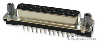 1-5745967-6 - D SUB CONNECTOR, STANDARD, 25 POSITION, RECEPTACLE - AMP - TE CONNECTIVITY