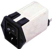 10CFE1. - POWER ENTRY MODULE, RECEPTACLE, 10A - CORCOM - TE CONNECTIVITY
