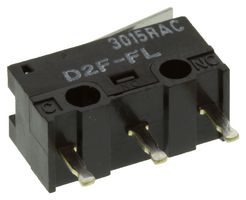 D2F-FL - MICROSWITCH, HINGE LEVER, SPDT, 1A 125V - OMRON ELECTRONIC COMPONENTS