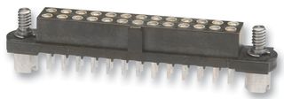 M80-4002042 - PCB Receptacle, Board-to-Board, Wire-to-Board, 2 mm, 2 Rows, 20 Contacts, Through Hole Mount - HARWIN