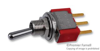 A108SYCB04 - TOGGLE SWITCH, SPDT, 1A, 250VAC - ALCOSWITCH - TE CONNECTIVITY