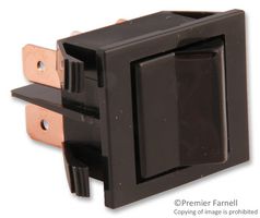 2602-11E - SWITCH, ROCKER, DPDT, 16A, 250V, BLACK - EATON