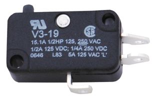 V3-1001. - MICROSWITCH, PIN PLUNGER, SPDT, 10A - HONEYWELL