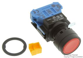 HW1B-M1F10-R - SWITCH, INDUSTRIAL PUSHBUTTON, 22MM - IDEC