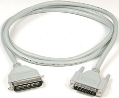 SPC20028 - PRINTER CABLE, PARALLEL, 25FT, GRAY - MULTICOMP