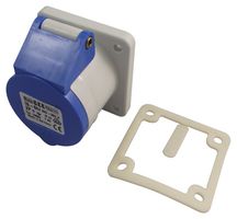 11895 - Pin & Sleeve Connector, 16 A, 240 V, Cable Mount, Socket, 2P+E, Blue - CEENORM