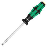 007671 - Screwdriver, Slotted, Hexagon, 90 mm Blade, 4 mm Tip, 171 mm Overall - WERA