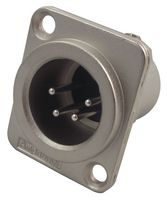 AC4MDZ - XLR Connector, 4 Contacts, Plug, Panel Mount, Silver Plated Contacts, Metal Body, AC - AMPHENOL SINE/TUCHEL