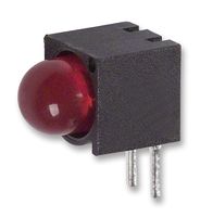550-0405F - Circuit Board Indicator, Red, 1 LEDs, Through Hole, T-1 3/4 (5mm), 20 mA, 12.3 mcd - DIALIGHT