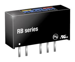 RB-1212D - Isolated Through Hole DC/DC Converter, Medical, 1:1, 1 W, 2 Output, 12 V, 42 mA - RECOM POWER