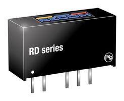 RD-2412D - Isolated Through Hole DC/DC Converter, ITE, 1:1, 2 W, 2 Output, 12 V, 84 mA - RECOM POWER