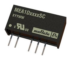 MEA1D4805SC - Isolated Through Hole DC/DC Converter, 1kV Isolation, 1:1, 1 W, 2 Output, 5 V, 100 mA - MURATA POWER SOLUTIONS