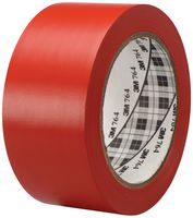 764I RED - Marking Tape, PVC (Polyvinyl Chloride), Red, 50 mm x 33 m - 3M